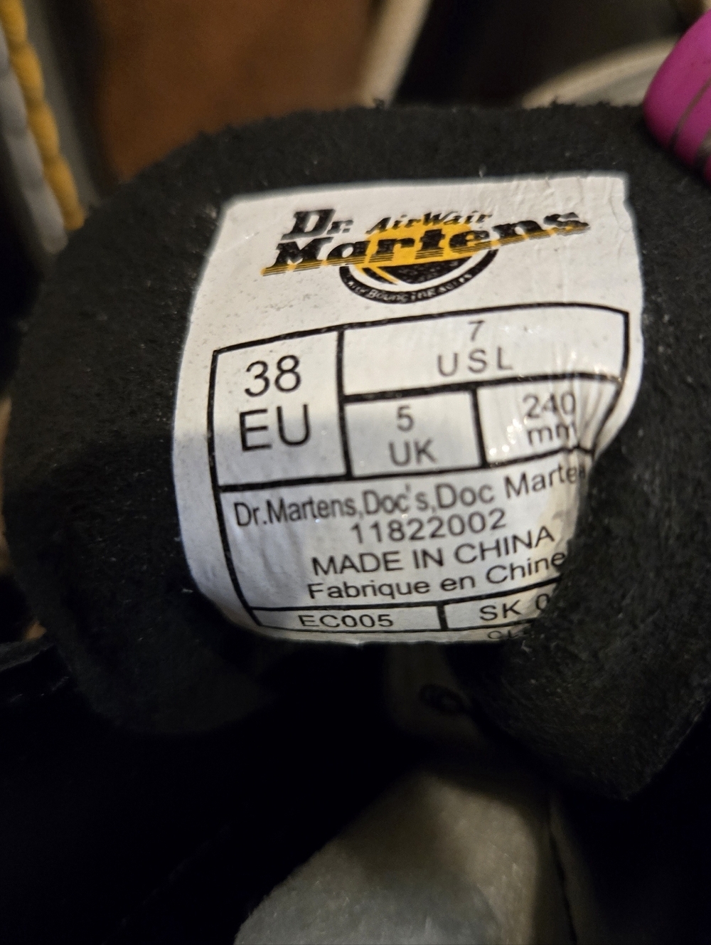 Doc Dr Martens x Rick Owens 1460 Bex Leather Lace-Up Boot US Size 7M/EU 38 ~NEW! - Picture 10 of 15